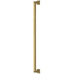 M Marcus Heritage Brass Door Pull Handle Square Vintage Design 490mm length